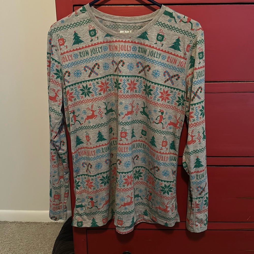 Brooks men’s XL long sleeve holiday shirt